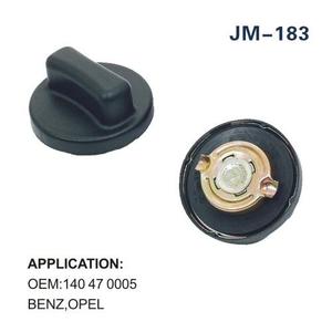 Bouchon de radiateur JM-183 140 47 0005 pour Benz Opel, plastique, métal, noir - Product Image 1