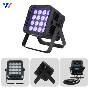 Projecteur LED extérieur 16*12W, étanche IP66, RGBWA E27 6-en-1, pour mariage, fête, discothèque, jardin, parc - Product Image 5
