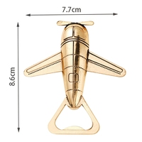 HXY 3D faveurs de mariage Antique or avion ouvre-bouteille créatif métal bière avion ouvre en alliage de Zinc avion ouvre