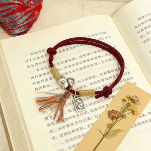 999 Pure Silver Zodiac Horse Red <b>Rope</b> <b>Bracelet</b> With Peace Charm Unisex Gift For Year Of The Horse - Product Image 2