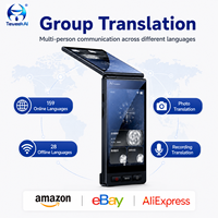 Traducteur vocal IA M90 Pro en gros, 28 langues hors ligne, 159 langues en ligne, prix usine, logo personnalisé, technologie portable intelligente