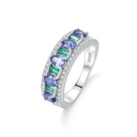 Bague en opale naturelle, argent 925, style léger et luxueux, tendance, vente chaude, bijoux élégants pour femme de bureau
