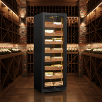 Humidor Électrique en Bois de Cèdre avec Capacité de 420L, Contrôle par Application, pour Stockage Domestique