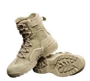 スカウト戦術的なブーツ砂漠の戦闘軍事スエード牛革ブーツ