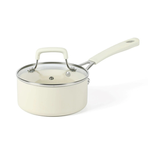 Juego de Ollas y Sartenes de 12 Piezas en Oferta, con Tapas de Vidrio, Asas de Acero Inoxidable, Cerámica Blanca Antiadherente, Apto para Cocina de Gas e Inducción - Product Image 4