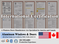 Ventanas de Aluminio con Rotura de Puente Térmico MINGLEI, Ventana Abatible de Aluminio con Certificación NFRC