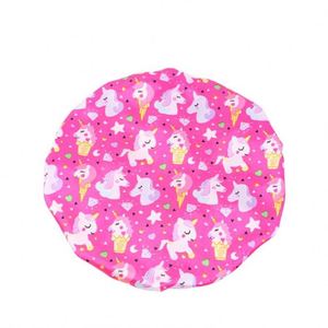 Gorros de Satén con Estampado de Caballos de Dibujos Animados para Niños, Gorro de Noche con Banda Ancha, Uso Diario, Unisex, Ajustable para Todas las Estaciones, Venta al Por Mayor - Product Image 2