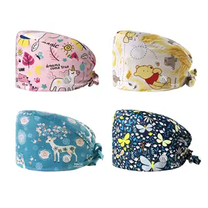 Напечатанные на заказ шапки-шапки с шифоновым рисунком, шелковые шапки-скрабы для кормления, накладка на голову и чапки с длинными волосами