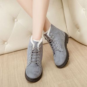 Vente flash - Bottes d'hiver pour femmes, chaussures chaudes, bottes courtes, talons plats, chaussures en coton pour femmes - Product Image 5