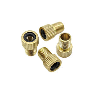 Adaptateur de <span class=keywords><strong>valve</strong></span> <span class=keywords><strong>Presta</strong></span> vers Schrader en laiton pour vélo, pour utiliser une pompe à vélo standard ou un <span class=keywords><strong>compresseur</strong></span> d'air - Product Image 3