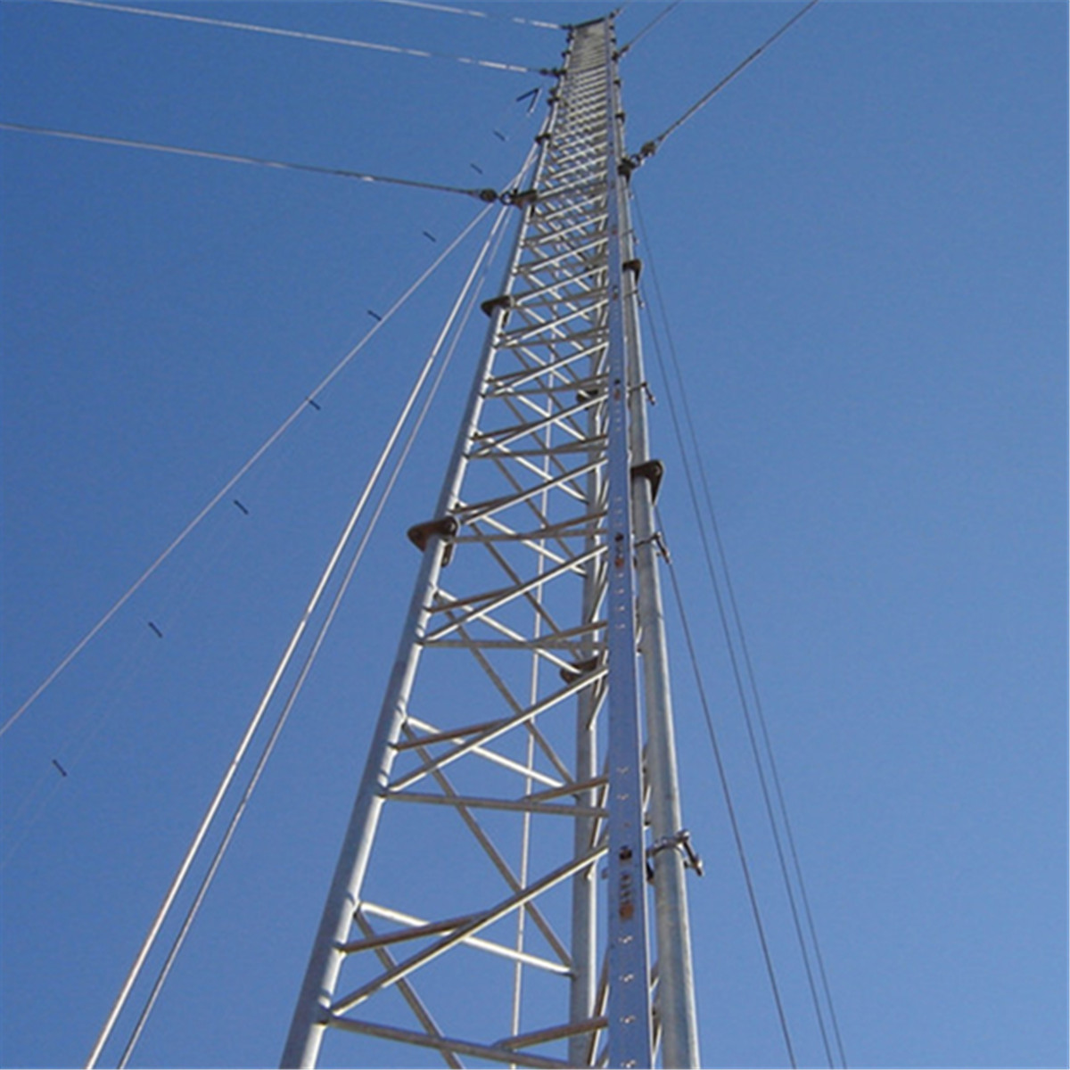 Guyed Wire 5G/4G/3G Mast Galvanized Tubular Steel Telecommunication Tower