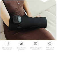 Masseur de bras et de poignet à compression d'air, 3 niveaux de chauffage, silencieux, sans fil, pour l'avant-bras et la main, idéal pour taper
