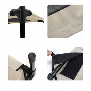Pet Camping <b>Bed</b> Rectangular Iron Frame Breathable Waterproof Collapsible Dog <b>Bed</b> Large Size Outdoor Use - Product Image 4