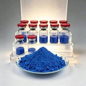 Polvo de Ghk-Cu de Alta Pureza, Péptido de Cobre Azul Liofilizado, Materia Prima Cosmética Adecuada para Formulaciones de Grado Cosmético - Product Image 1