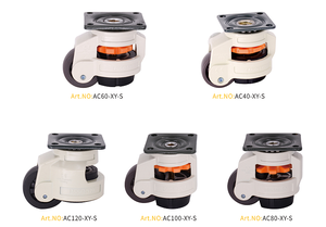 Mw <span class=keywords><strong>Caster</strong></span> Fabriek Prijs 40f 60f 80f 100f 120f Zware Industriële Intrekbare Verstelbare Hoogte Nivellering Wielen - Product Image 3