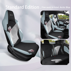 Custom Suede Car <strong>Seat</strong> <strong>Covers</strong> for BYD ATTO 1 Seagull Dolphin <strong>Mini</strong> All Season Breathable Ventilated <strong>Seat</strong> Cushion Pads - Product Image 1