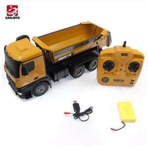 Camions à benne basculante RC en alliage HUINA TOYS 1573 1/14 10CH, véhicule <span class=keywords><strong>de</strong></span> construction, <span class=keywords><strong>jouet</strong></span> télécommandé RTR, cadeau pour garçon - Product Image 1
