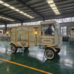 รถม้าศพแบบพรีเมียมพร้อมห้องขับแยกสำหรับการขนส่งโลงศพในขบวนพาเหรด - Product Image 3