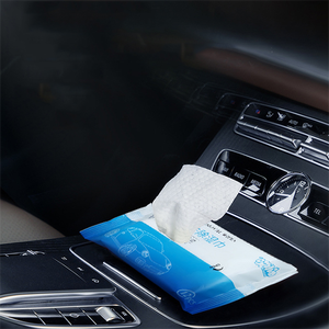 Logotipo personalizado 12 peças carro janela limpeza mancha removedor toalhetes molhados para adultos - Product Image 5