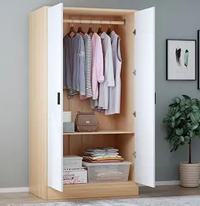 Moderne Houten Kast Minimalistische Kast Kleding Opslag Houten Kast Voor Slaapkamer