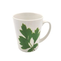 Bouteille en céramique personnalisée en gros, 11 oz, blanche, peinte à la main/avec décalcomanie, tasse personnalisée, isolation thermique, écologique, applicable