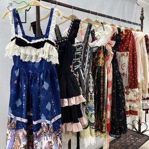 Venta al por Mayor YIJIAYI Luolita, Ropa de Segunda Mano de Alta Calidad, Poliéster/Algodón, 95-100% Limpio, Ropa Gótica Casual Lolita para Mujer - Product Image 6