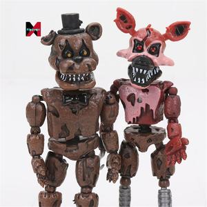 Nueva serie FNAF calidad superior cinco noches en con luz figura de acción <span class=keywords><strong>3D</strong></span> Pvc muñeca 6 unids/set <span class=keywords><strong>Freddy</strong></span> juguetes niños niñas muñecas - Product Image 1