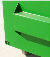 Conteneur de collecte de déchets solides à levage frontal, durable, plusieurs tailles, recommandé pour usage industriel et commercial, directement de l'usine