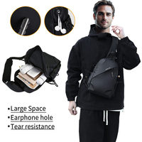 Heren Casual Mode Borsttas Pack Custom Logo Merken Waterdichte Sling Schouder Multifunctionele Crossbody Messenger Bag Sport