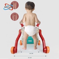 Samtoy – marchette multifonction d'apprentissage pour bébé, éducation, assis-debout, musique Simple, poussette, marchette pour bébé, activité