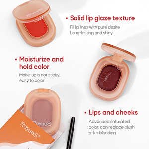 Esmalte de labios sólido hidratante de larga duración para mujeres 6 tonos 1,6G lápiz labial de crema de temporada medio cocido - Product Image 3