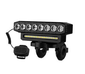 8 + 20LED bisiklet ışığı USB şarj dağ bisikleti gece sürme yüksek parlaklık boynuz ışıkları - Product Image 2