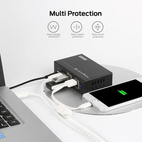 Hub USB 2.0 de 4 Puertos con Alimentación de 9-24V Máx. 1.5A/Puerto, Hub Metálico Industrial para Integración de Equipos Sipolar A-142