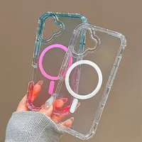 Coque antichoc transparente dégradée 3-en-1 la plus tendance pour iPhone 17 16 15 14 13 12 Pro Max, avec protection antidérapante et compatible charge sans fil