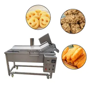 industrial fried tofu deep frying machine fried chicken fryer conveyor fried food deoiler machine