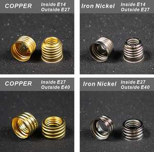 <span class=keywords><strong>E27</strong></span> E40 E14 <span class=keywords><strong>B22</strong></span> Led Lampe Convertisseur Douille E Base Vis En Laiton Cuivre Éclairage Accessoires <span class=keywords><strong>Adaptateur</strong></span> Support De Lampe - Product Image 2