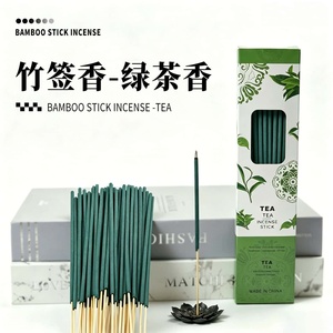 Bâtons d'encens en bambou de style européen et américain, parfum intense : encens, bois de santal, sauge blanche, lavande, <span class=keywords><strong>jasmin</strong></span>, thé vert, rose - Product Image 4
