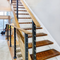 Edelstahl-Seilgeländersystem für Innen-Treppen und Balkone, Drahtseil-Handlauf vom Hersteller