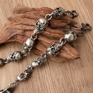 Cadena de cintura para jeans estilo hip-hop, accesorio de joyería con diseño de calavera, colgante de marca personalizado, cadena de billetera con eslabones - Product Image 2