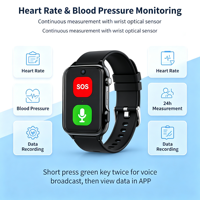Jam Tangan Pintar Lansia S9 GPS 4G SOS Deteksi Jatuh Pengingat Obat Panggilan Video & Suara Anti Hilang untuk Perawatan Lansia