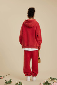 <span class=keywords><strong>Sudadera</strong></span> con Capucha de Moda para <span class=keywords><strong>Mujer</strong></span>, <span class=keywords><strong>Sudadera</strong></span> Deportiva Holgada e Informal, Bordado Personalizado, Procesos de Impresión y Lavado Disponibles - Product Image 3