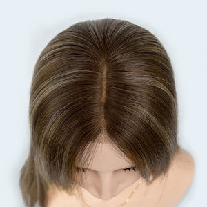 Nouvelle perruque 2026 au design discret, nœuds simples, qualité 12A, 100% cheveux humains, Topper Lace Front, cheveux vierges russes, densité 130% - Product Image 6
