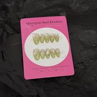 Y5 Factory – Kit d'ongles artificiels réutilisables de haute qualité, vente en gros, fournitures d'ongles verts en acrylique