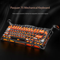 Clavier de jeu mécanique sans fil GravaStar Cocoon 75 K1 Pro, 79 touches, rétroéclairage RVB, interrupteurs linéaires