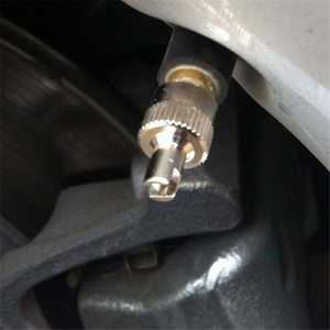 Copper Valve <b>Caps</b> For Tubeless Tire American Mouth Silver Color With <b>Key</b> Slot Repair Replacement Part - Product Image 4