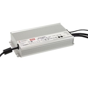 Driver LED Mean Well HLG-600H-12A 480W 12V à tension constante, dimmable, étanche IP65, convertisseur AC/DC monocanal, garantie 5 ans - Product Image 1