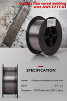 Galess mig AWS A5.20 Flux de soudure e71t-gs-fils fourrés Flux de soudage Fil de soudure à noyau de flux e71t-gs