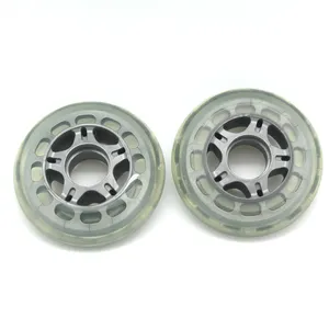 Factory custom polyurethane good quality hot professional inline skate wheels 76mm 80mm 84mm 90mm in line roller skate wheels