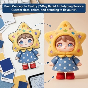 WEIMEI Fábrica OEM Muñecos de Peluche Suaves y Adorables con Capucha de Estrella, Coleccionables Premium de Peluche y Vinilo, Caja Sorpresa de IP Curativa, Diseño de Regalo para Actividades - Product Image 2