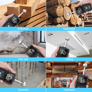 Humidimètre numérique inductif sans aiguille pour surfaces murales, béton, carton, plâtre, mortier, humidimètre non invasif - Product Image 6